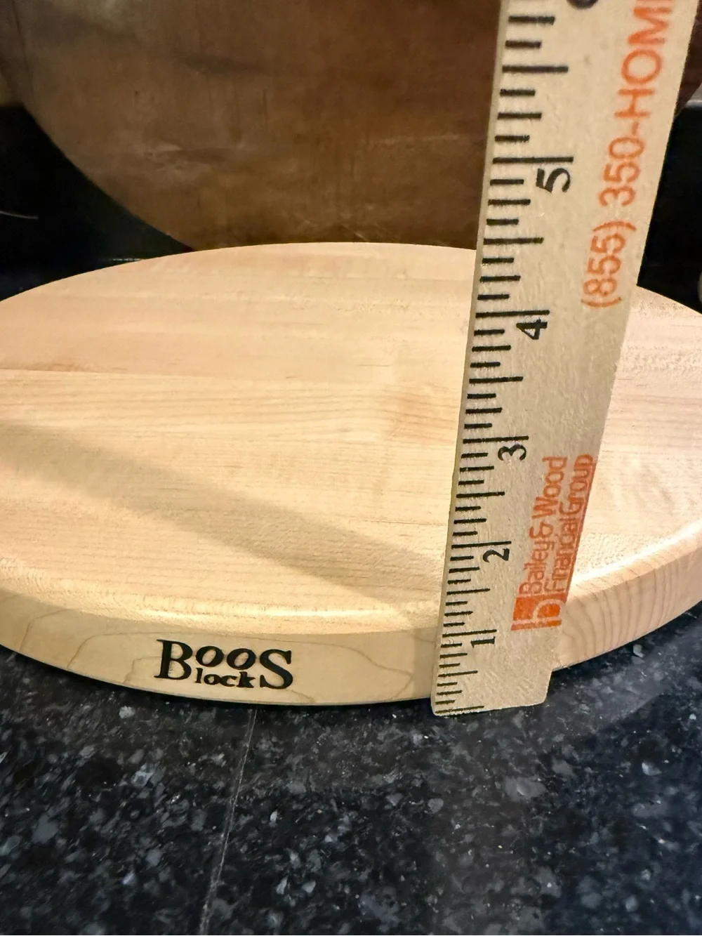 John Boos 14” Cutting Board, Round Maple